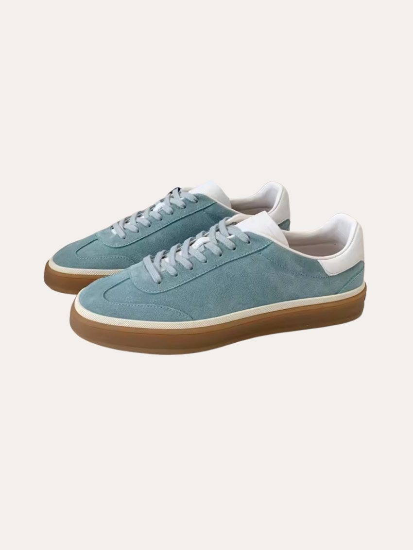 Suedesneakers Lys Blå