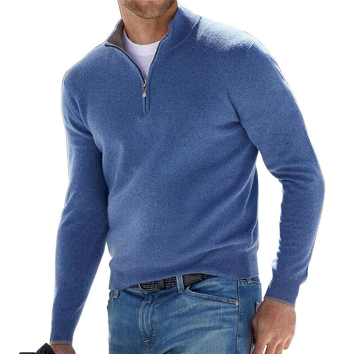 Patrick | Premium Kvalitets Sweater med Kvart Lynlås