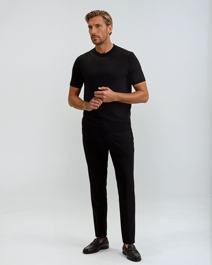 Signature Supima T-shirt – Profond Sort