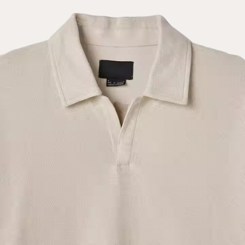 Uld Polo Med Lange Ærmer
