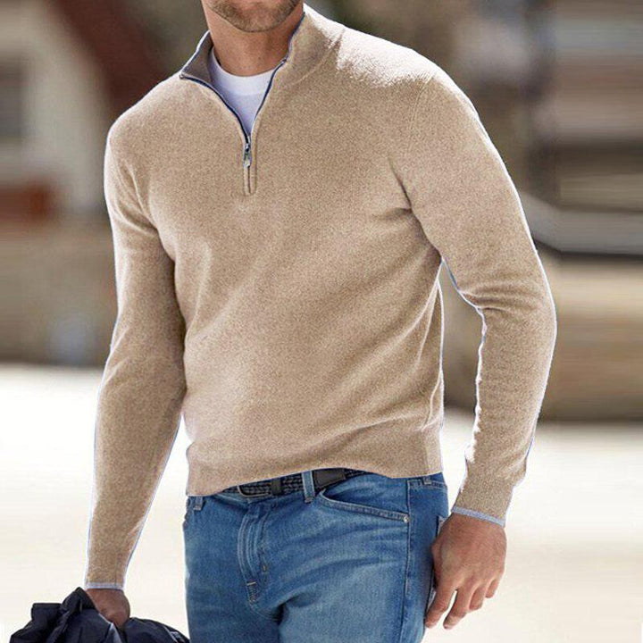 Patrick | Premium Kvalitets Sweater med Kvart Lynlås