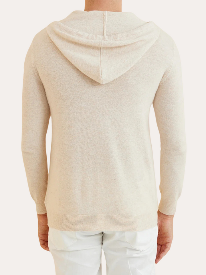 Essentiel Cashmere Hoodie - Crème Beige