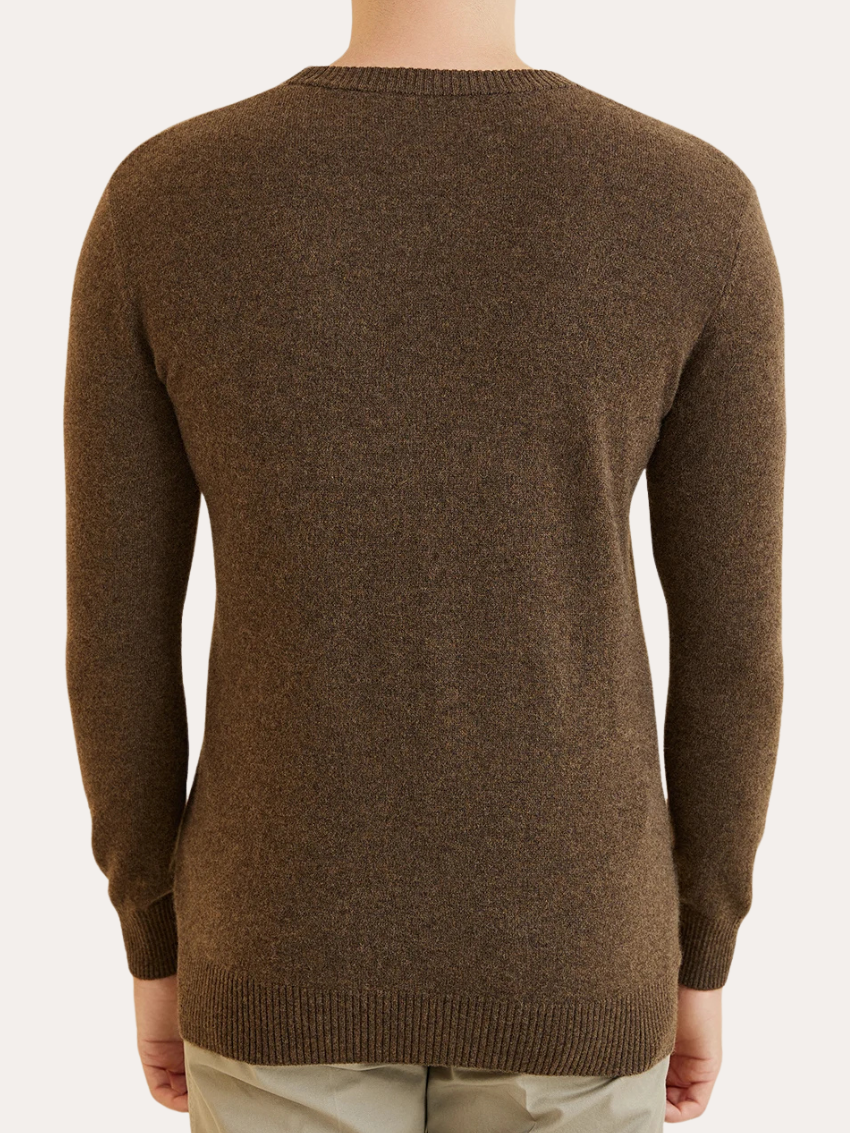 Signature Cashmere Sweater - Mørkebrun