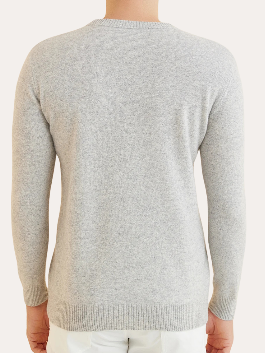 Signature Cashmere Sweater - Grå