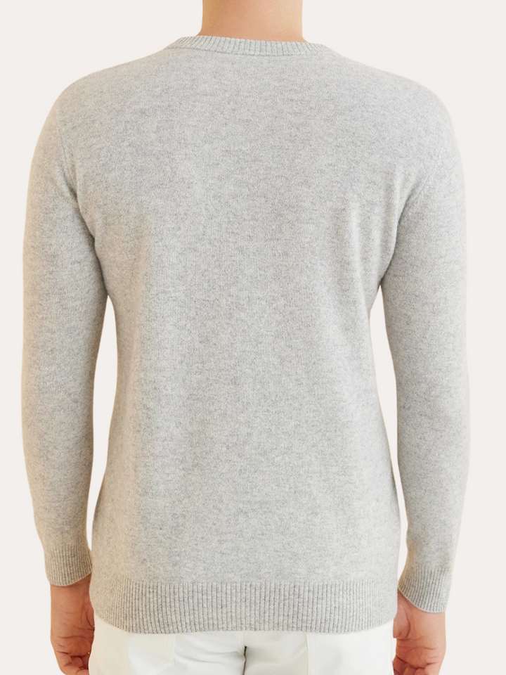 Signature Cashmere Sweater - Grå
