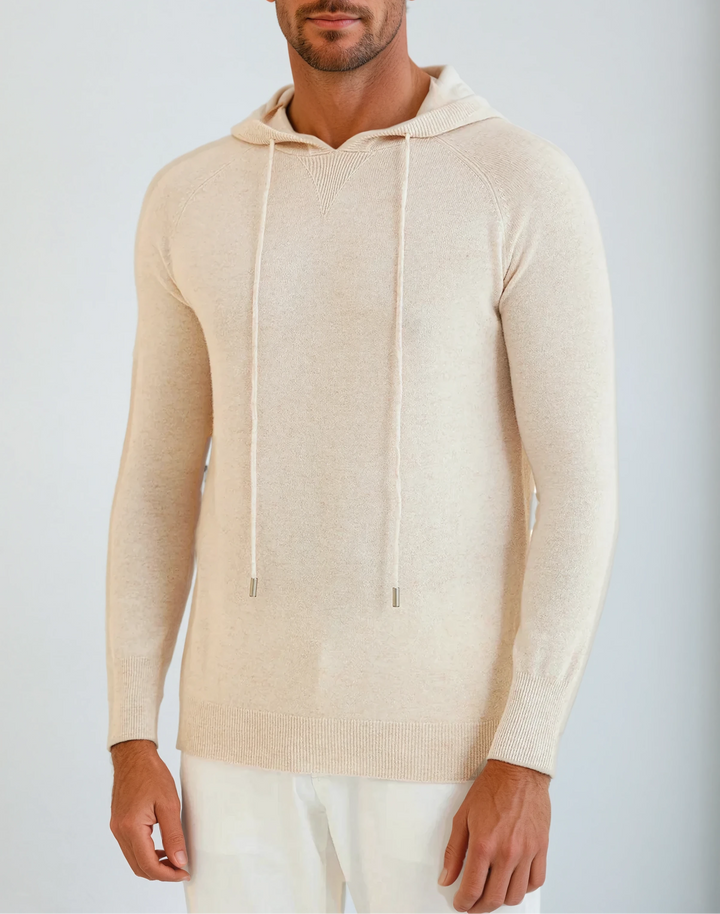 Essentiel Cashmere Hoodie - Crème Beige