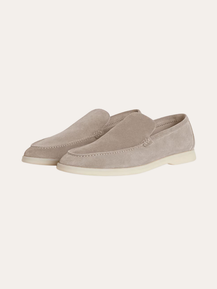 Refinerede Suede Loafers – Beige Sable