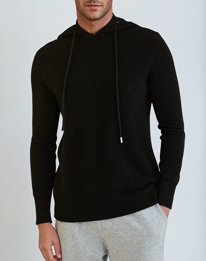 Essentiel Cashmere Hoodie - Dyb Sort