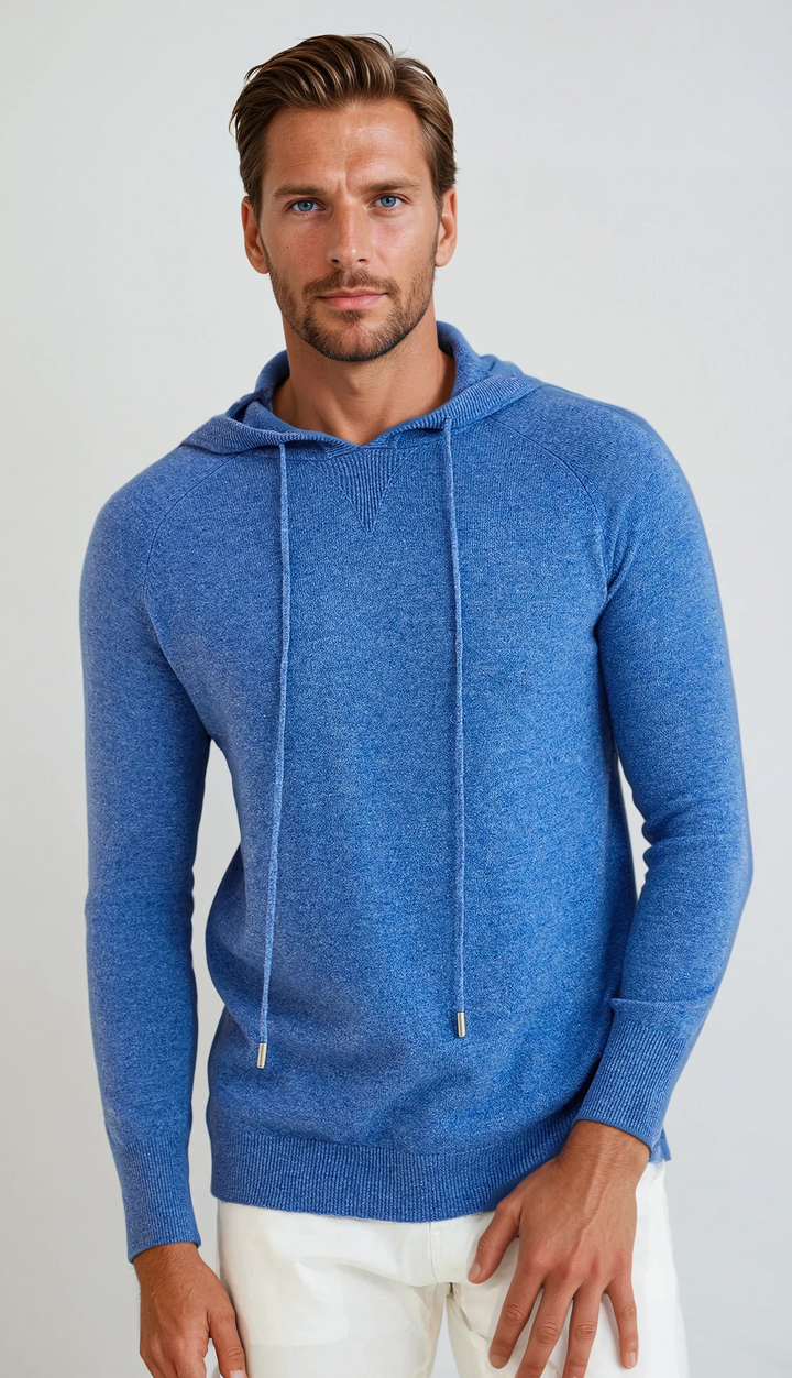 Essentiel Cashmere Hoodie - Lysblå
