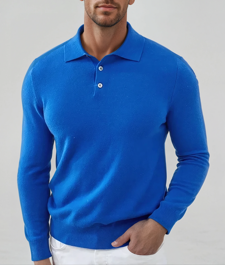 Polo Cashmere Klassisk – Blå