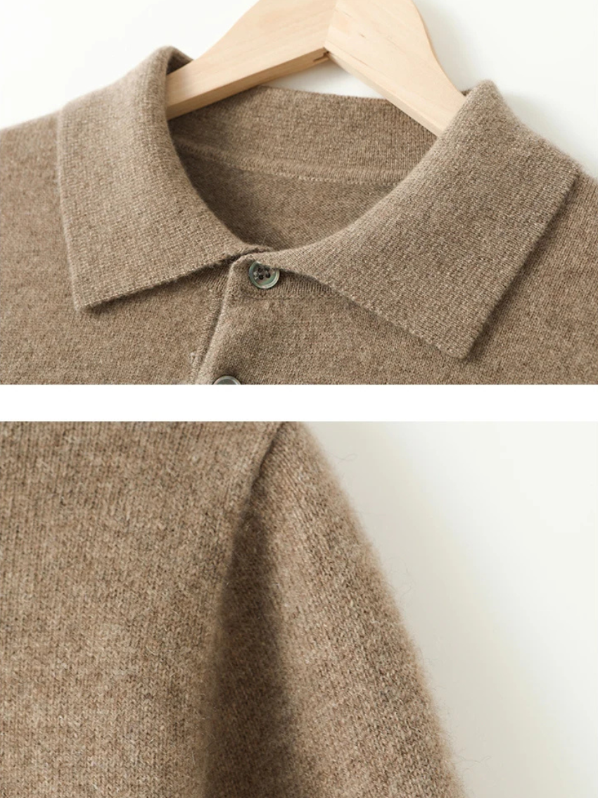 Polo Cashmere Klassisk - Lys Brun