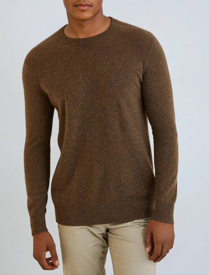 Signature Cashmere Sweater - Mørkebrun