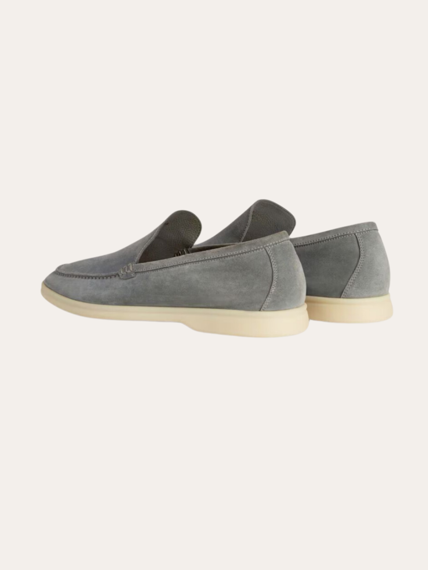 Forfinet Suede Loafers – Mørkegrå