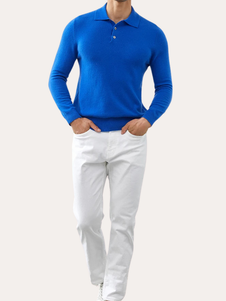 Polo Cashmere Klassisk – Blå