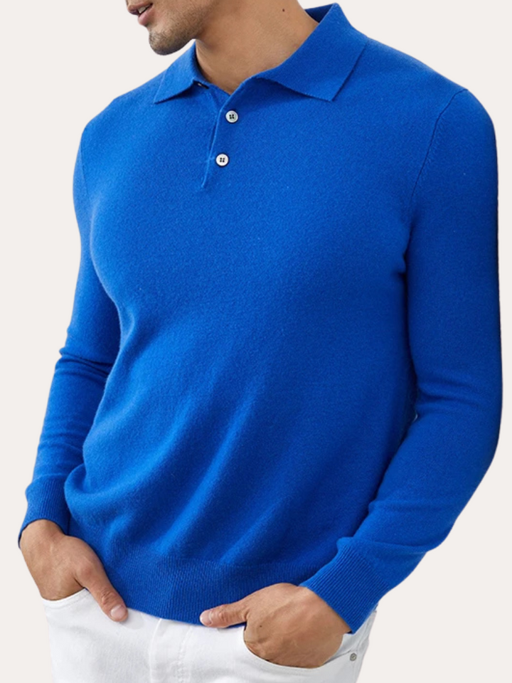 Polo Cashmere Klassisk – Blå