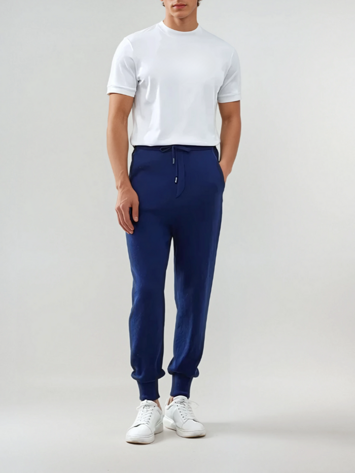 Forfinet Cashmere Bukser – Blå