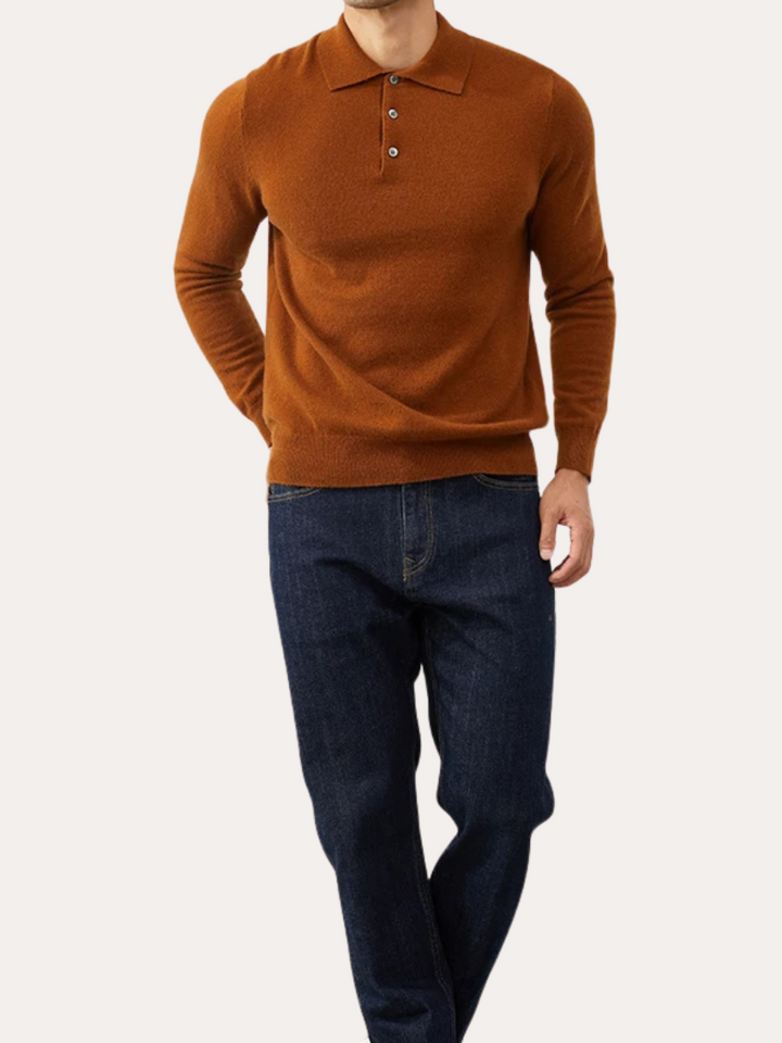 Polo Cashmere Klassisk – Brun