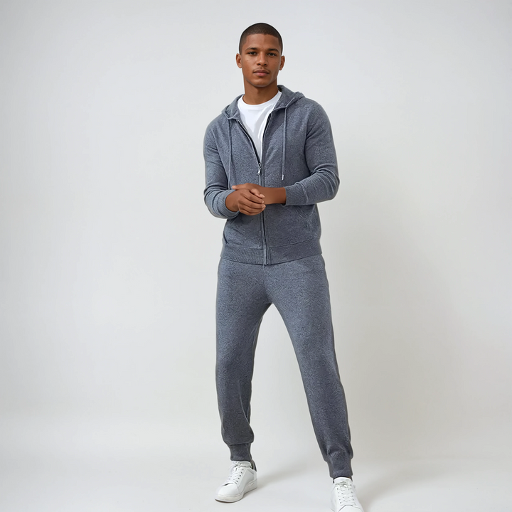 Fins Cashmere Bukser – Mørkegrå