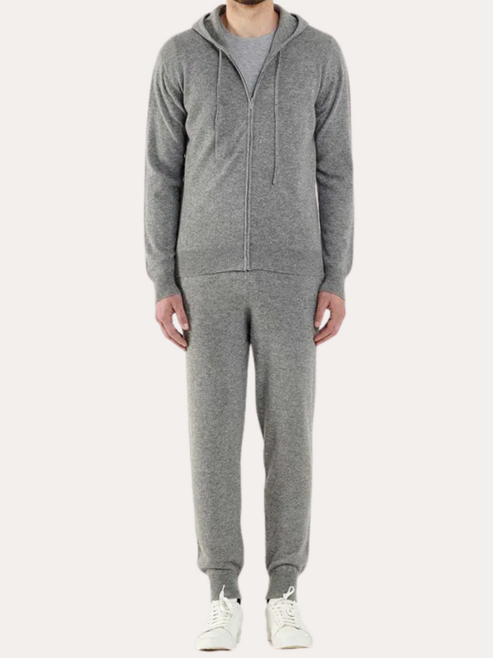 Cashmere Strik Zip Vest - Lysg Grey