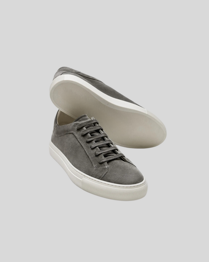 Læder Oxford Sneakers - Mørkegrå
