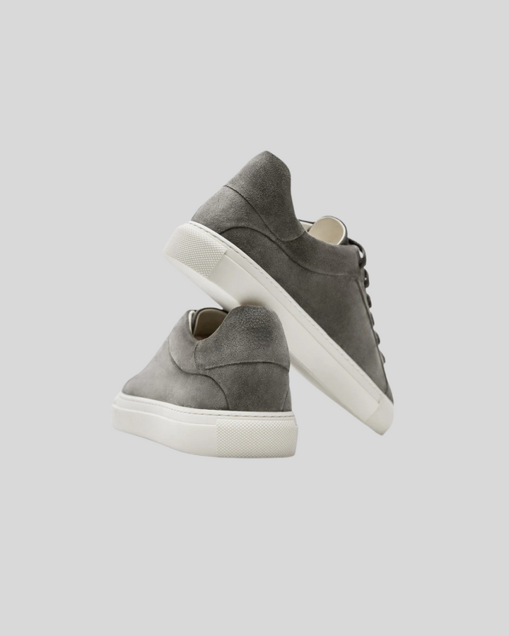 Læder Oxford Sneakers - Mørkegrå