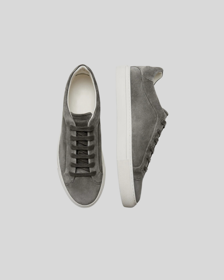 Læder Oxford Sneakers - Mørkegrå