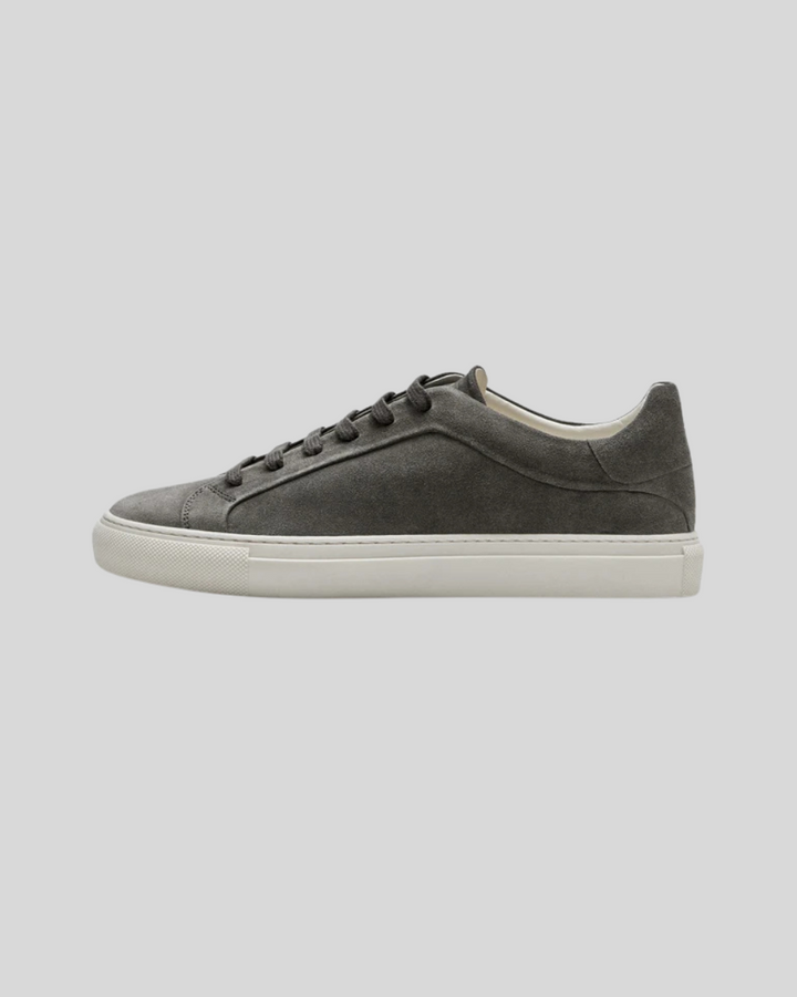 Læder Oxford Sneakers - Mørkegrå