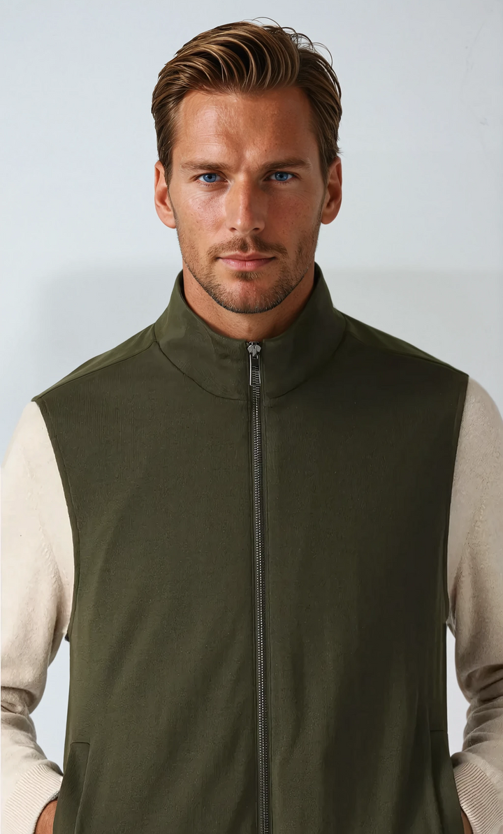 Vendbar City Bodywarmer - Mørkegrøn