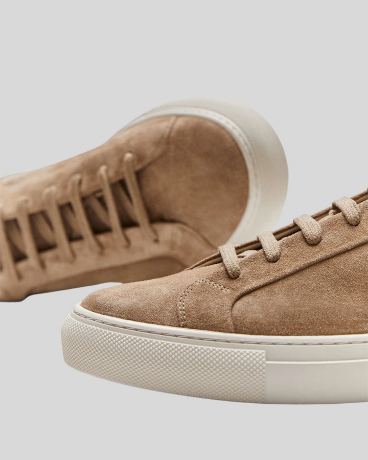 Læder Oxford Sneakers - Khaki