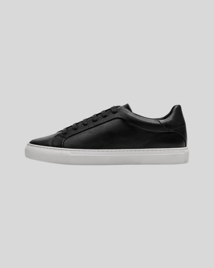 Læder Oxford Sneakers - Sort