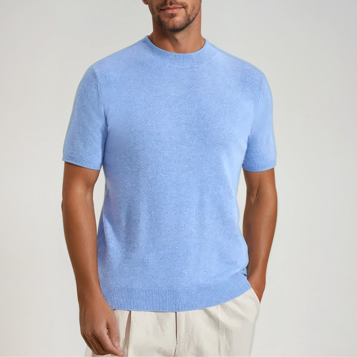 Cashwool T-shirt Lysblå