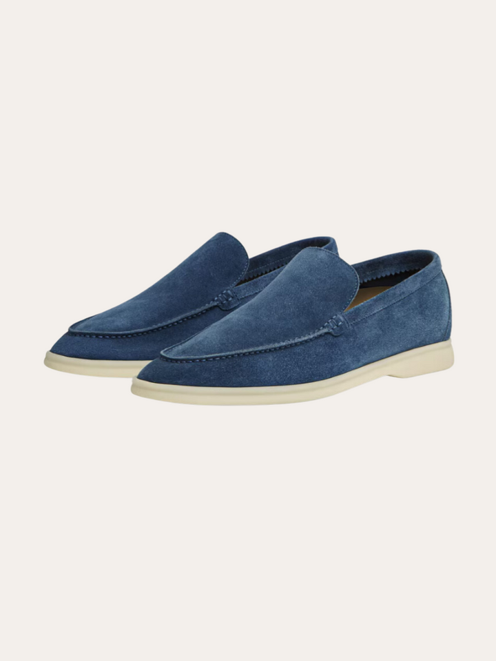 Forfinede Suede Loafers – Intens Blå