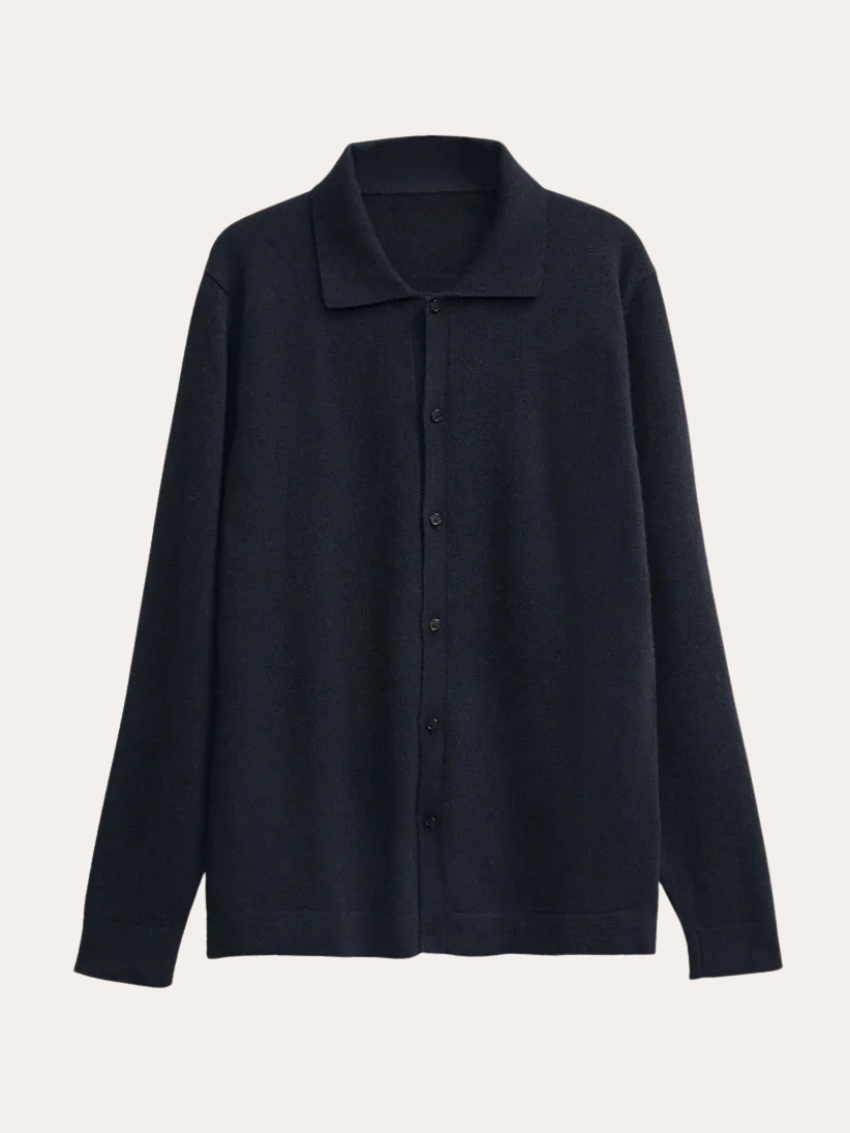 Cashwool Skjorte Marineblå