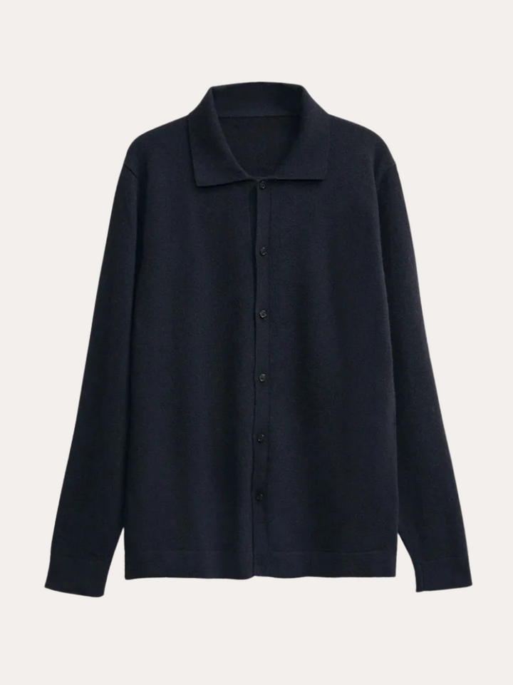 Cashwool Skjorte Marineblå