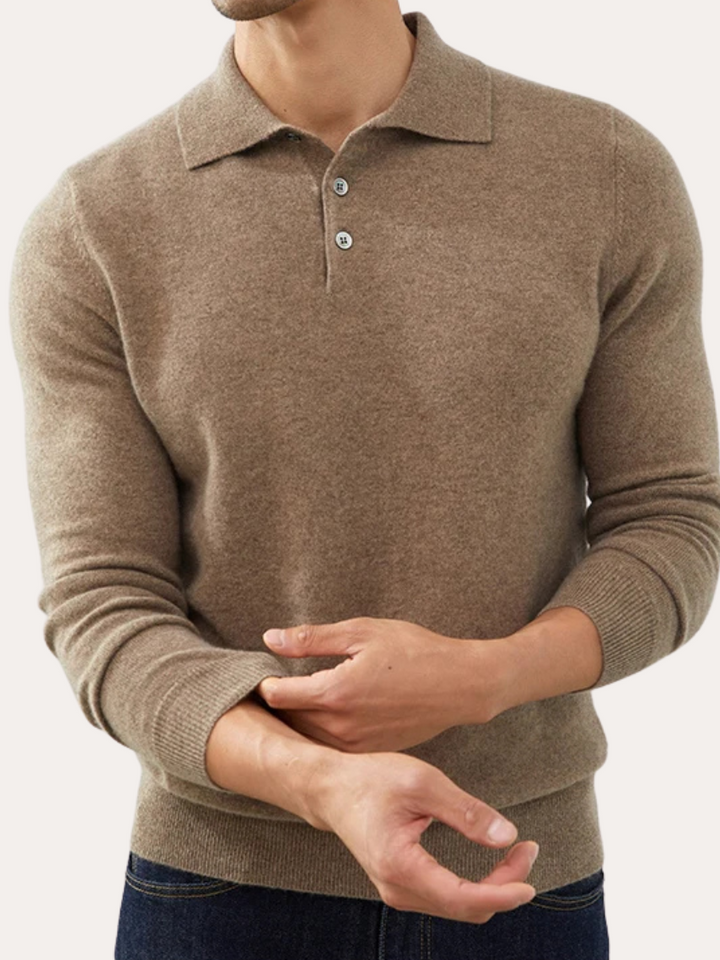 Polo Cashmere Klassisk - Lys Brun