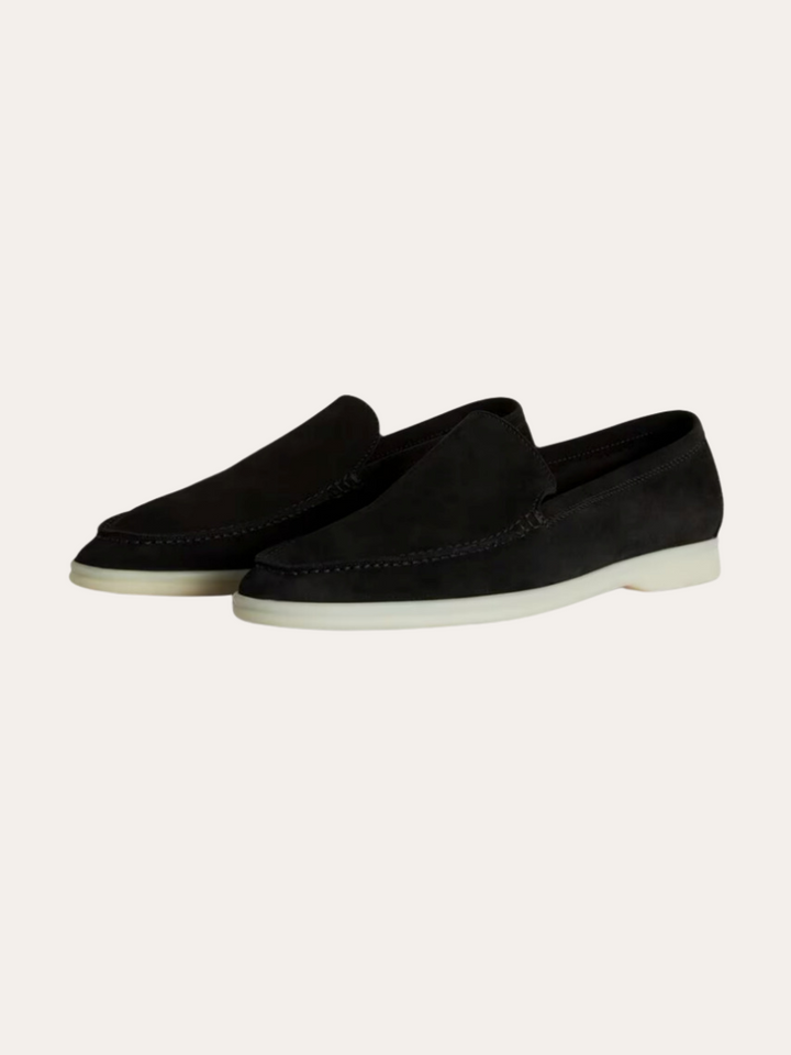 Finslebet Suede Loafers – Sort