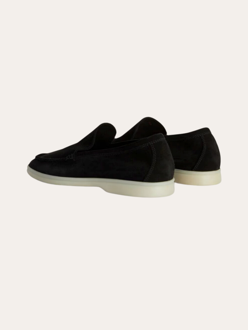 Finslebet Suede Loafers – Sort