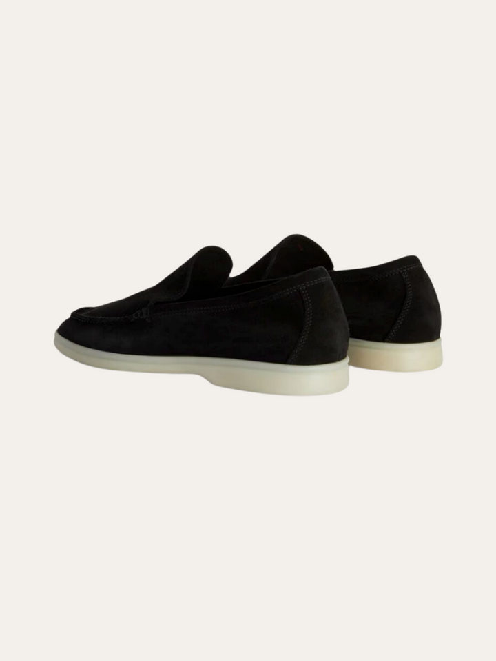 Finslebet Suede Loafers – Sort