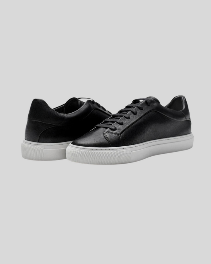 Læder Oxford Sneakers - Sort