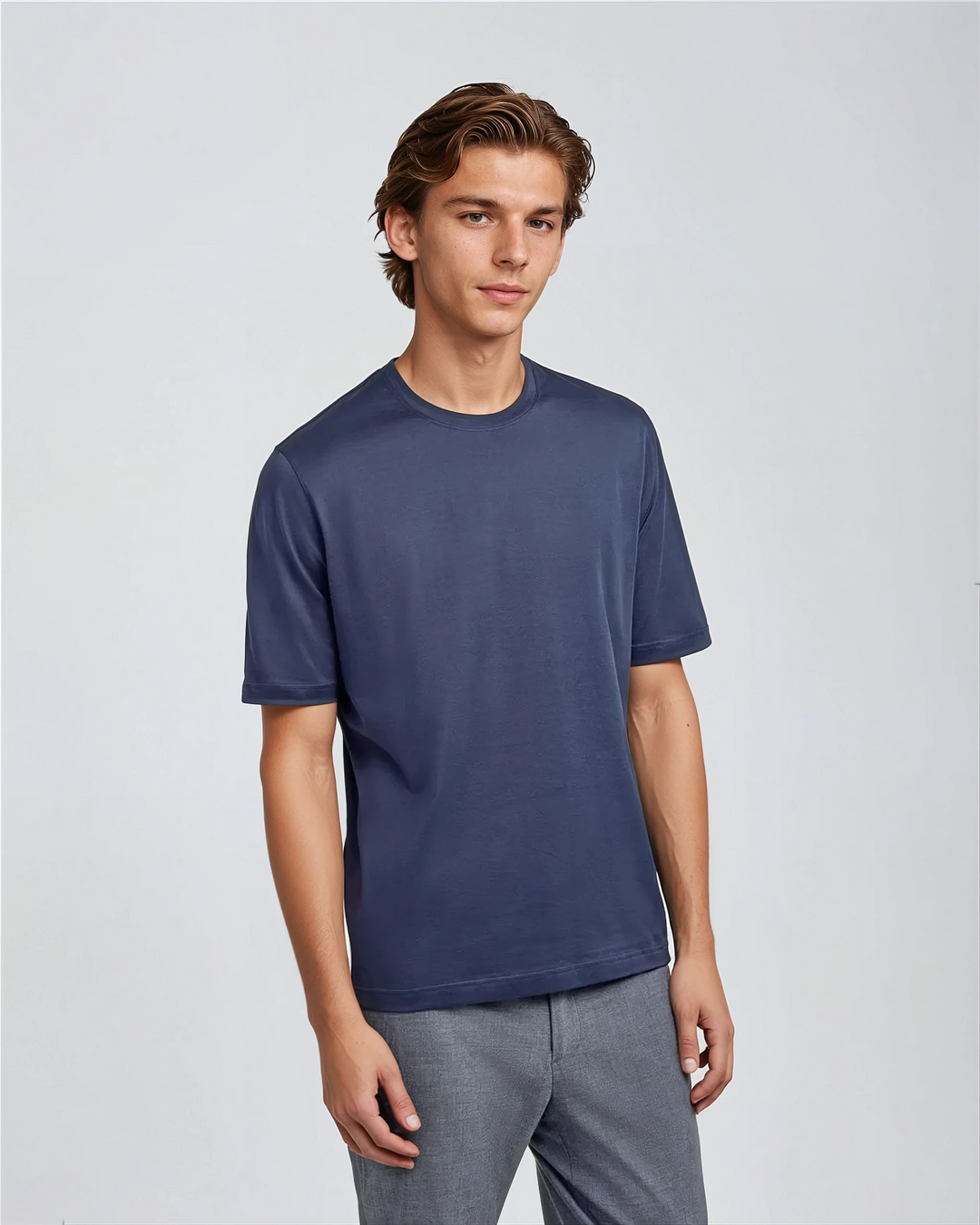 Signature Supima T-shirt – Intens Blå