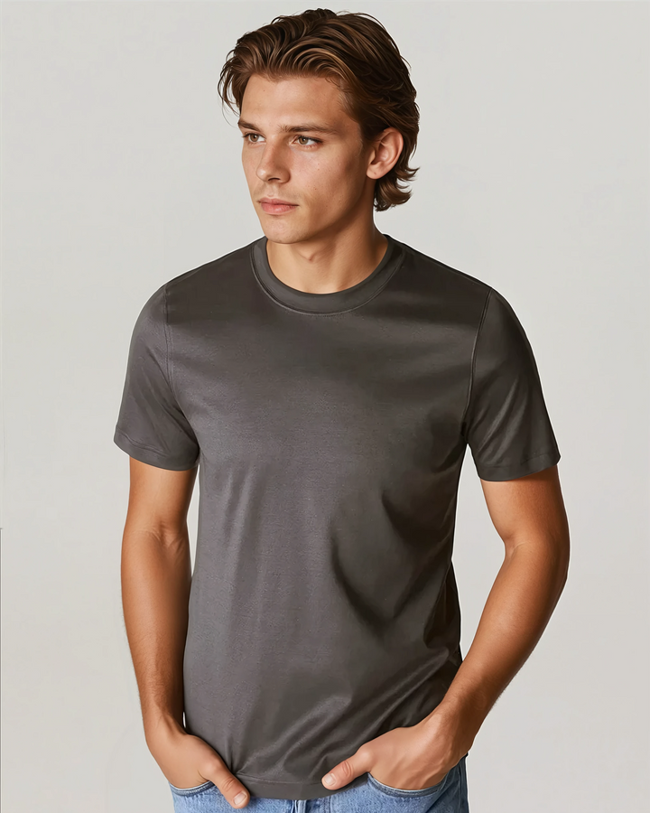 Signature Supima T-shirt – Mørkebrun